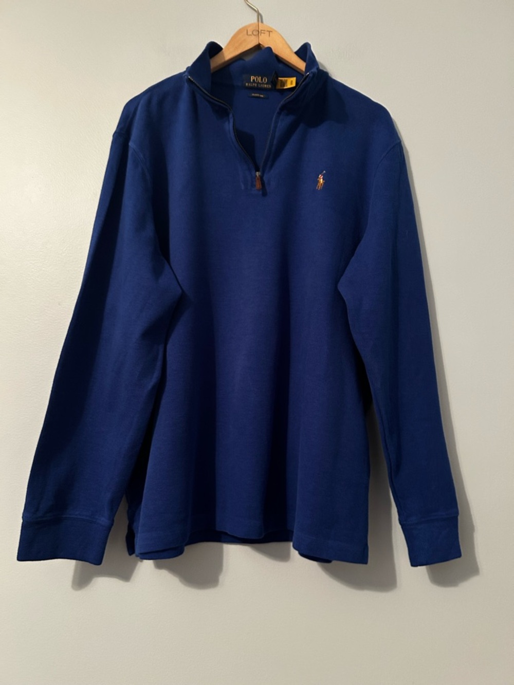 Men’s size XL Polo Ralph Lauren estate Rib sweater in 100% Cotton.